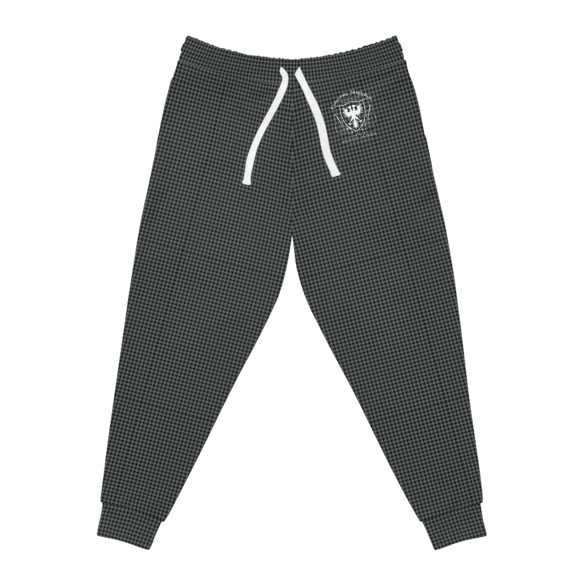 University Magickus School Emblem Athletic Joggers  in Carbon/Black